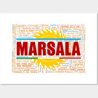 Marsala Wordart Posters and Art